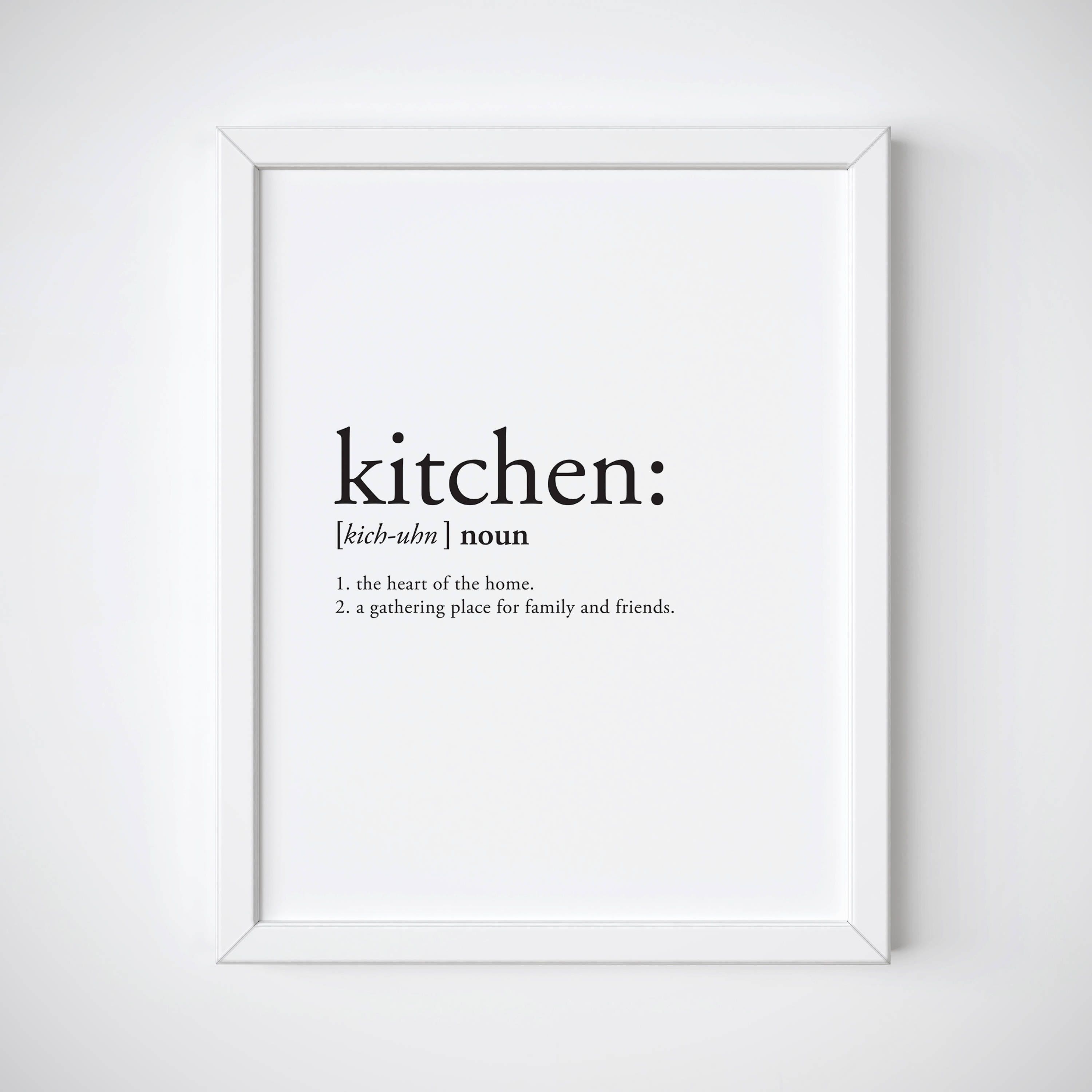 Definition Print definition poster kitchen decor kitchen