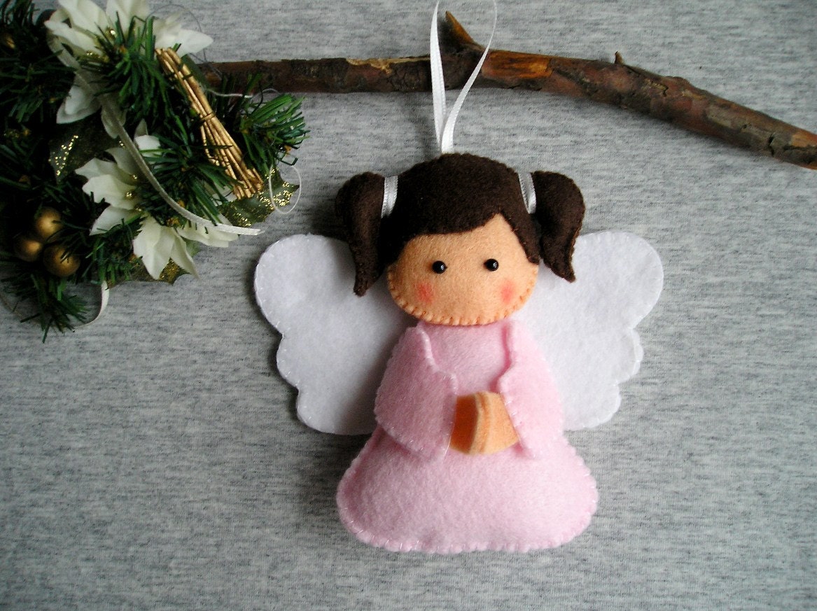 Felt ornament Christmas Angel home decor felt christmas