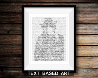 The Fourth Doctor Who Wall Art, Whovian Print Dr Who Gift for Men, Tom Baker (AU)