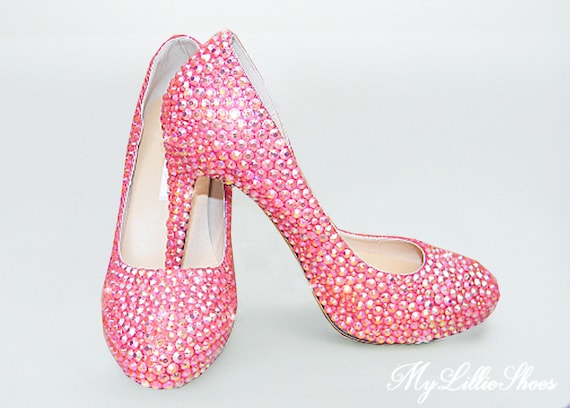 hot pink prom shoes
