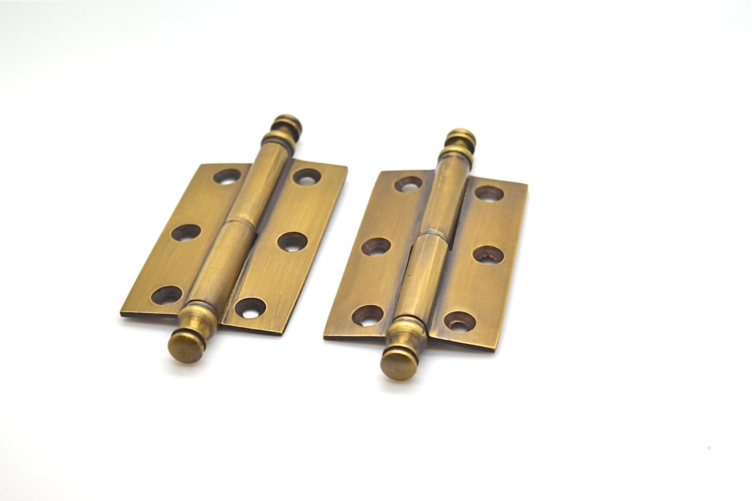 Set Of 2 X 25 Door Hinges Brass Victorian Doorcabinet