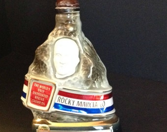 1973 Jim Beam "Rocky Marciano" Decanter by C. Miller for Regal China