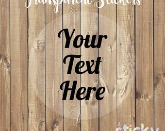 Personalized Transparent Stickers, Clear Stickers, Clear Labels, Custom Labels, Custom Clear Stickers, Custom Stickers, Bespoke Label
