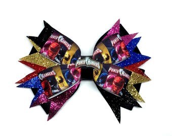 Power Rangers Hair Bow