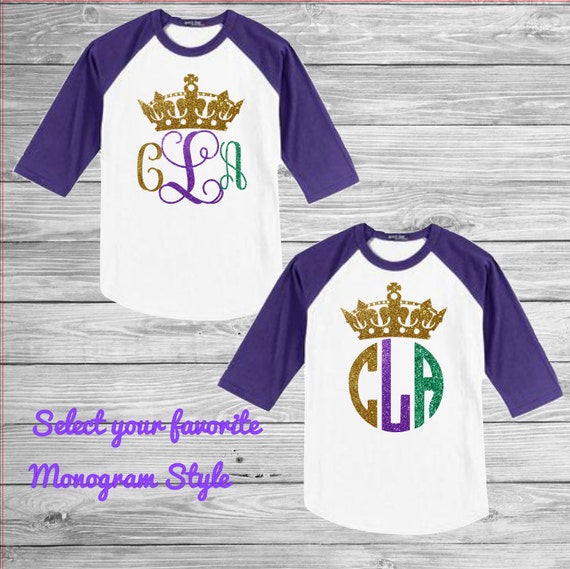 mardi gras raglan shirt