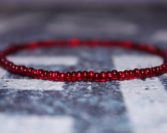 Kabbalah Bracelet - Kabbalah Red String -Seed Beaded Bracelets