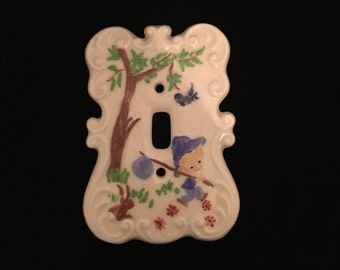 Vintage Ceramic Switchplate Cover