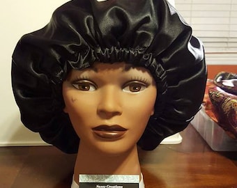 Solid Colored Charmeuse Satin Bonnet