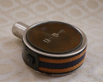 Round Hip Flask, Your Drink, Leather Look, Whiskey Holder, Vintage Whisky Flask, Spirits Flask, Drink Container, Hunting Gifts, Fishing Gift