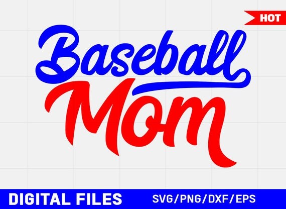 Download Baseball Mom SVG, PNG, DXF Digital Files from SVGDownloads ...