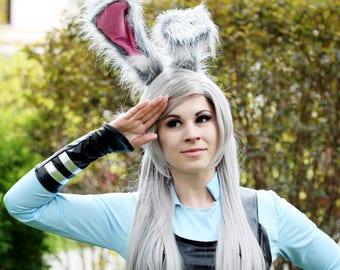 Judy Hopps Zootopia Cosplay Costume Bunny Rabbit Police officer Nick Wilde Disney Dress Suit Costume