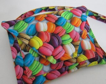 Large Crossbody Purse featuring Macaroons