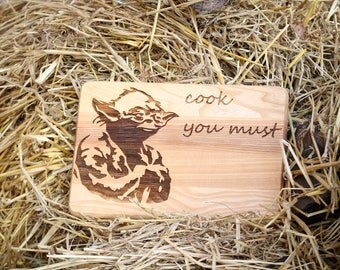 Birthday gift for|men Cutting board personalized gift for|him Star Wars Wood gift for|friend Brother gift Engraved chopping board Jedi Yoda
