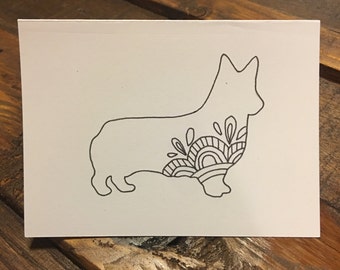 Custom Silhouette with Unique Designs on Recycled Cards – Set of 10