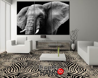 Elephant Canvas Art, Elephant Canvas, Print Elephant, Wall Decor, Elephant Wall Art, Elephant Home Decor, Elephant Canvas, Elephant Art