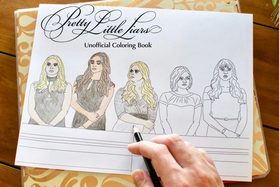 pretty little liars coloring book