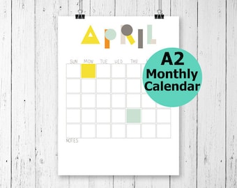 Large desk calendar | Etsy