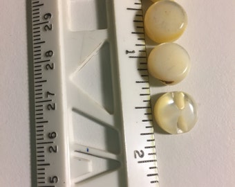 4 Mother of Pearl Vintage Buttons
