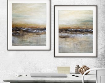 Digital prints set of 2 printable art wall decor instant download diptych art abstract digital print painting art line modern artwork decor