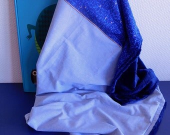 Extra cover, soft, blue, Royal Blue minkee 75x90cm