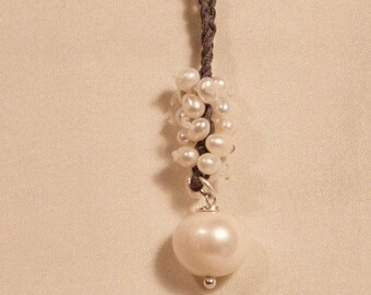 Chain long braided with beads "Marbella"