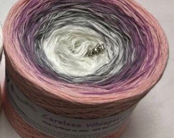 Careless Whisper - Gradient Yarn - Crochet Yarn - Knitting Yarn - Wolltraum Yarn - Ombré Yarn - Shawl Yarn - White Yarn - Pink Yarn - Yarn