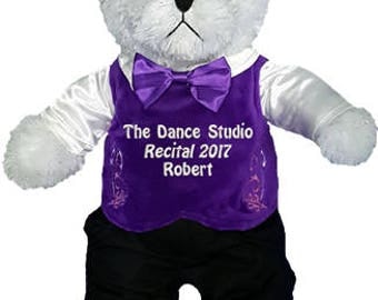 personalized Irish Step Dance White Boy Bear