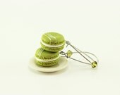 Pistachio Macaron Earrings