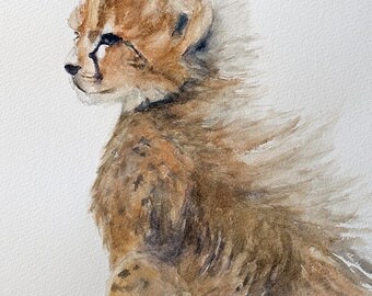 cheetah print Peekaboo animal print animal nursery art print for nursery peek a boo animal print SEE PHOTOS to view all 15 PRINTS 11x14 New