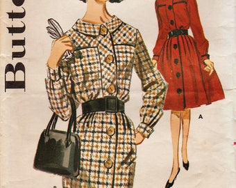 Butterick 2458 / Vintage Sewing Pattern / Dress / Size 14 Bust 34
