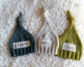 Personalized newborn hat, newborn name hat,newborn monogram hat,personalized newborn gift, newborn props,monogram baby hat,hospital baby hat