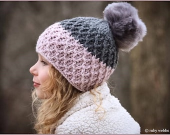 CROCHET PATTERN, The Stevie Crochet Beanie Pattern, Crochet Hat Pattern, Crochet, Craft Supply, DIY Hat Pattern, Hat Pattern