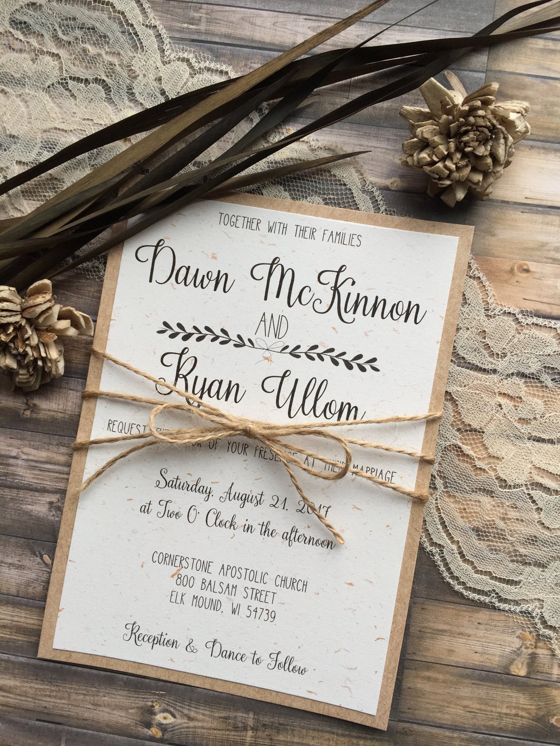 Single Page Wedding Invitation 8