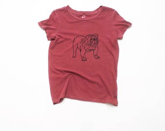 My Faithful Bulldog Tee, Dog Lover, Dog Shirt, Yoga Tee, S,M,L,XL