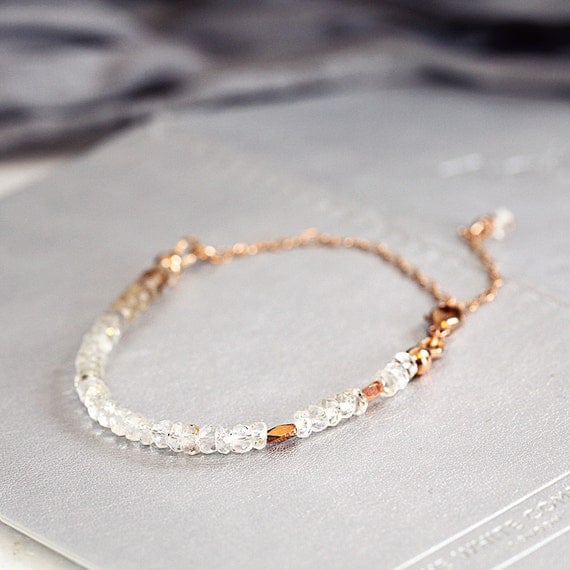 White Topaz Bracelet - November Birthstone Jewellery