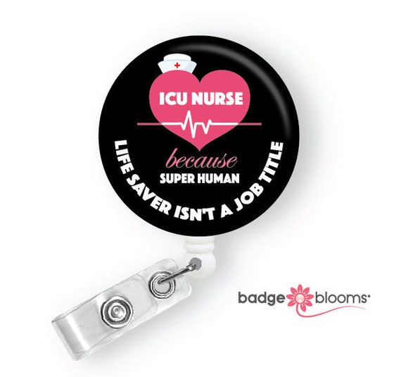 ICU Nurse Intensive Care Unit Badge Holders Cute Badge