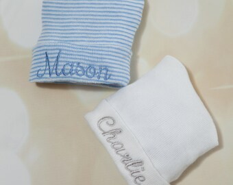 Hospital Baby Boy Newborn Hat Personalized Newborn Baby Boy Hospital Hat