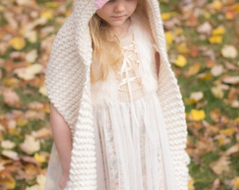 Unicorn Hooded Scarf Pink Fringe