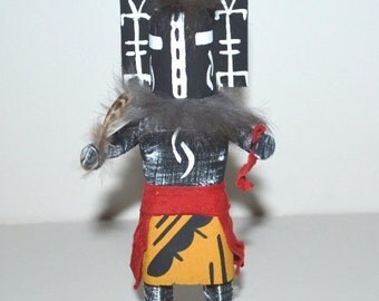 Kachina Doll - Wooden Skirt Zuni Hemis - 7 Inch