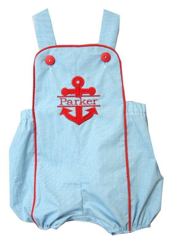 Sunsuits Nautical Beach Outfit Baby Boy Clothes Toddler