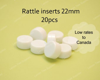 Small rattle inserts, pack of 20