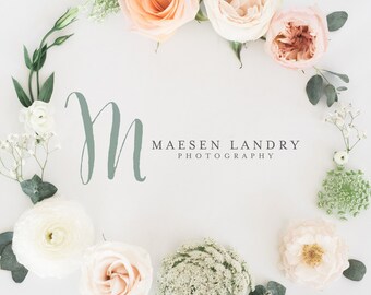 Premade Logo Design | Initial Logo | Simple Logo | Calligraphy Monogram Logo | Photography Logo | Blog Logo | Business Logo | PL-029