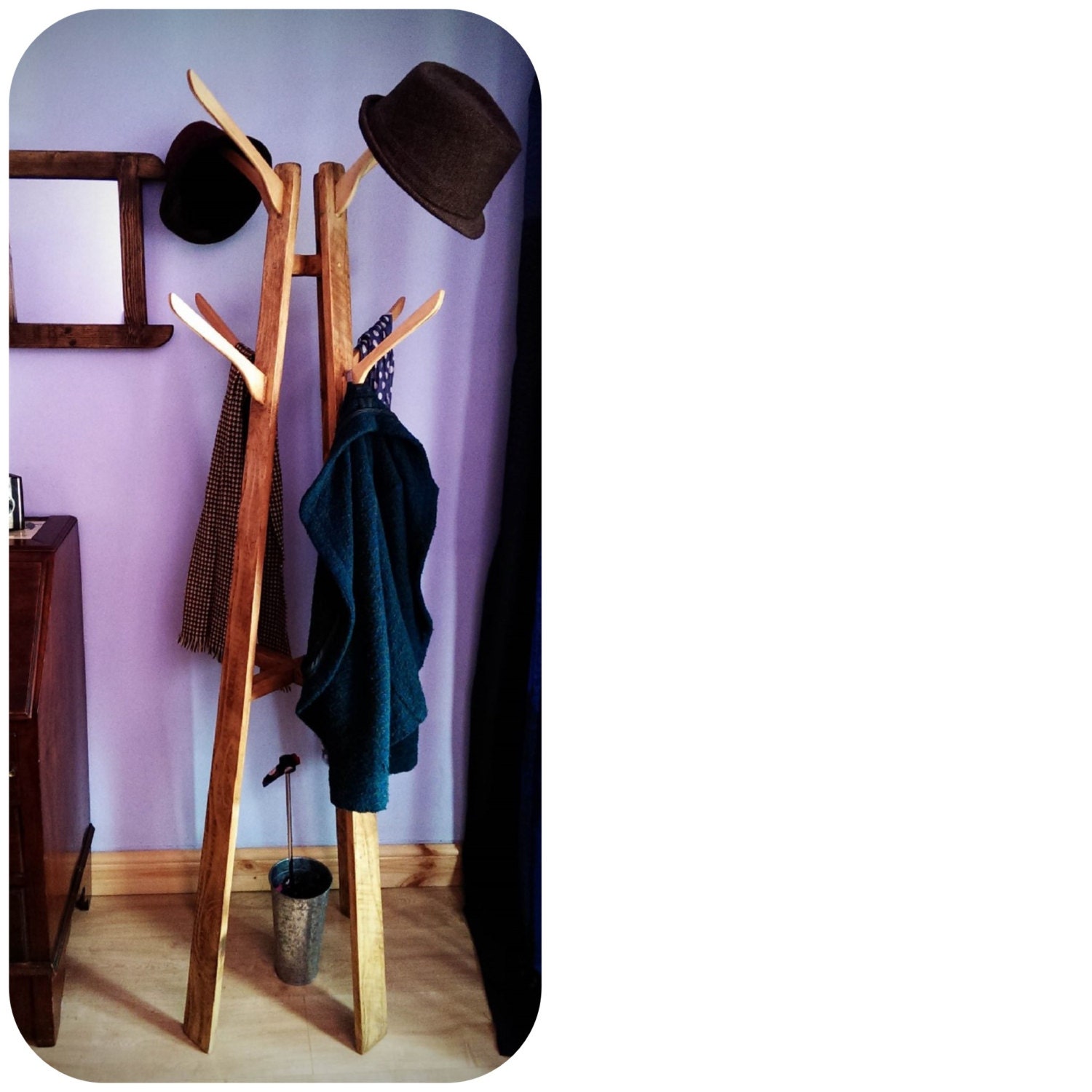 20 Cool And Creative Wall Hook Designs Bored Panda Handmade Coat Rack Bench Made In Britain