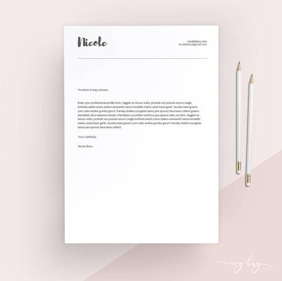 clean cover letter template cover letter letterhead word template simple cover letter instant download matching resume available - Cover Letter Letterhead clean cover letter template cover letter letterhead word template simple cover letter instant download matching resume available - Cover Letter Letterhead