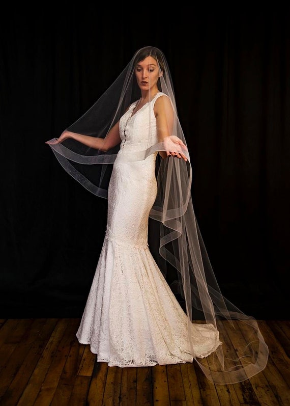 horsehair edge cathedral veil