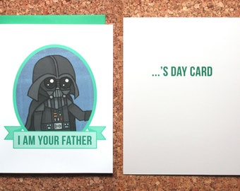 Star Wars Father's Day Card / Darth Vader I am Your Father / Darth Vader Father's Day
