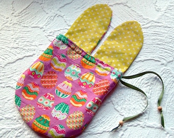 Easter bag Bunny Easter eggs Pink