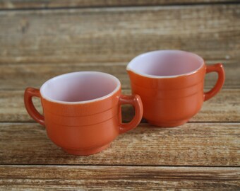 Vintage Hazel Atlas Little Hostess Creamer and Sugar Set