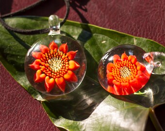 Heady Glass Pendant - Blown Glass Pendant - Glass Pendant - Glass Necklace Pendant - Anniversary Gift Girlfriend - Mothers Day Glass Jewelry