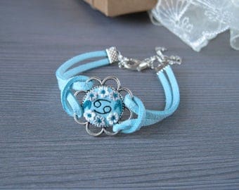 Turquoise jewelry Friend Birthday bracelet Zodiac jewelry Zodiac bracelet Astrology gift Astrology jewelry Personalized bracelet Zodiac sign